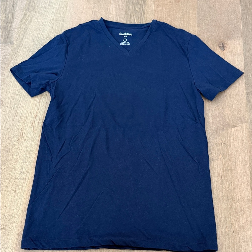 Goodfellow & Co Men's Deep Blue V-Neck Tee